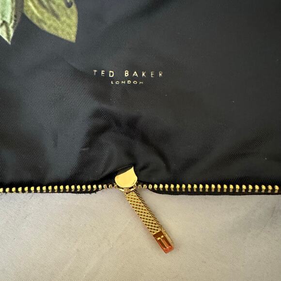 Ted Baker Kaycie Citrus‎ Bloom Fold Nylon Tote Portable Floral Lemons - Picture 6 of 11